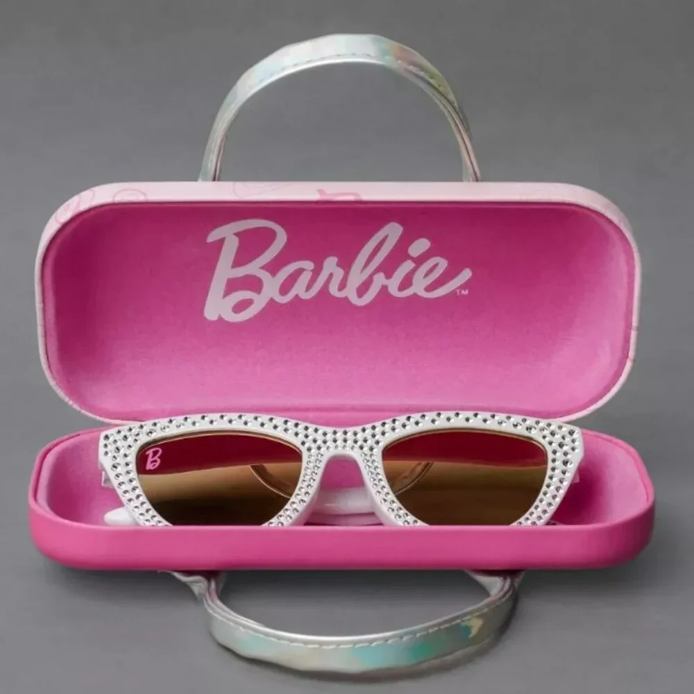 Barbie Cateye Sunglasses & Sunglass Case - White